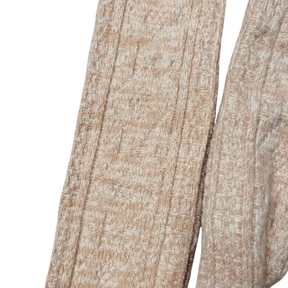Pudus Knit Knee Sweater Sock Beige Stretch Warm Preppy 6-10 - Picture 4 of 4